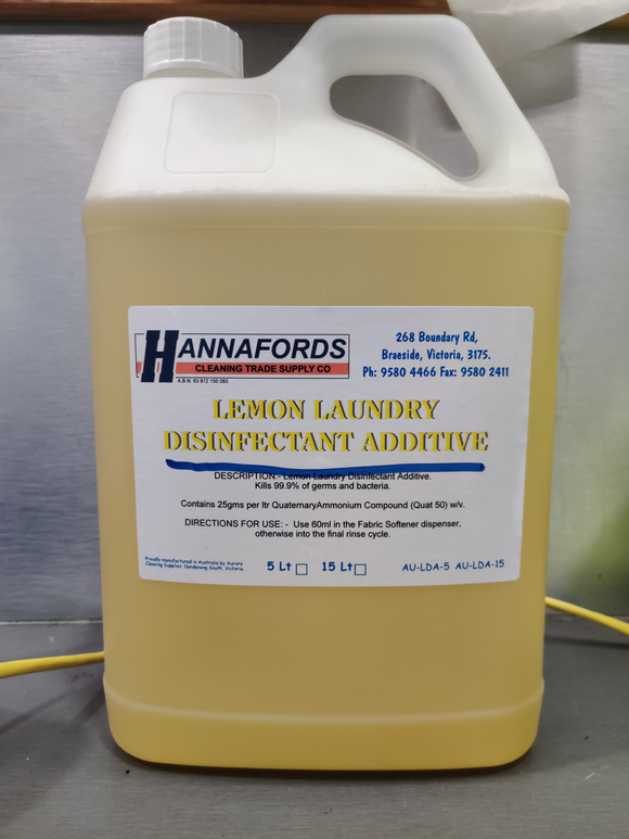 Lemon Laundry Disinfectant Additive 5lt
