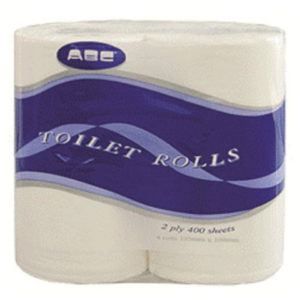 ABC Deluxe 2 ply 400 sheet pack 48 - Recycled