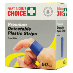 Detectable Blue Bandaids Packet 50