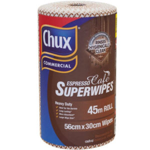 Chux Heavy Duty Cloth Rolls Espresso Cafe 45mx30cm