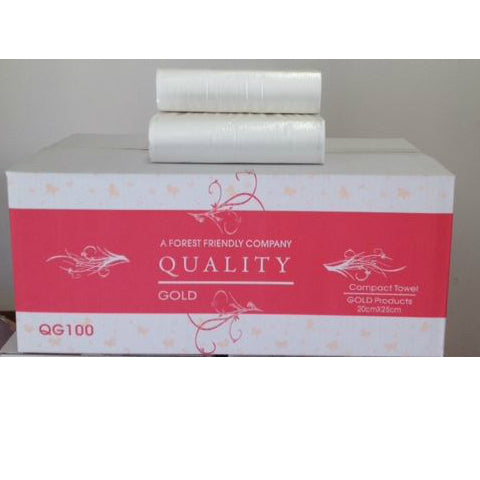 Quality Gold Compact Hand Towels Air Dried (TAD)