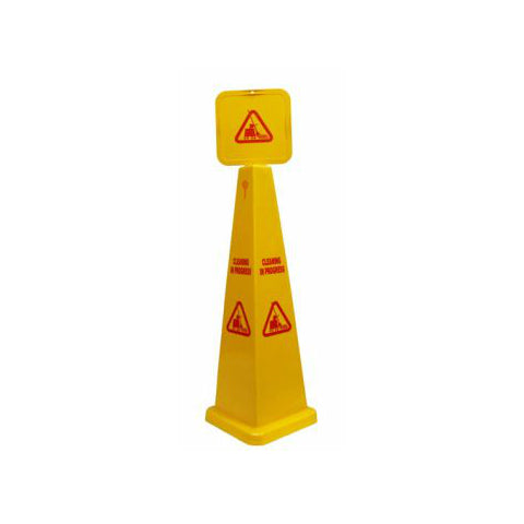 Cleaning in Progress Caution Cone Sign