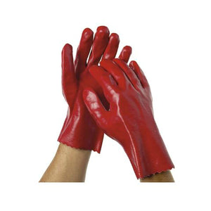 Glove Red PVC Liquid Resistant