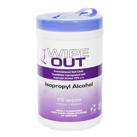 Wipe Out Iso Propyl 75 wipes