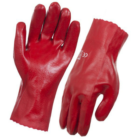Glove Red PVC 27cm