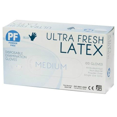 Latex Blue Powder Free Box 100