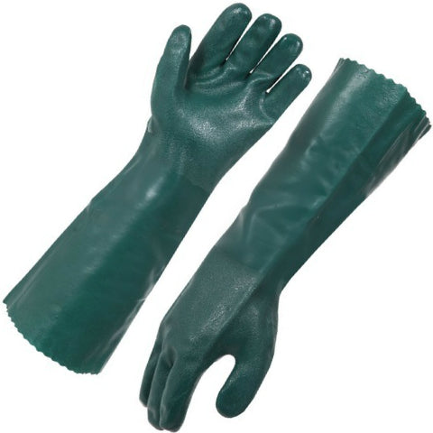 Green Double Dip PVC Glove 45cm