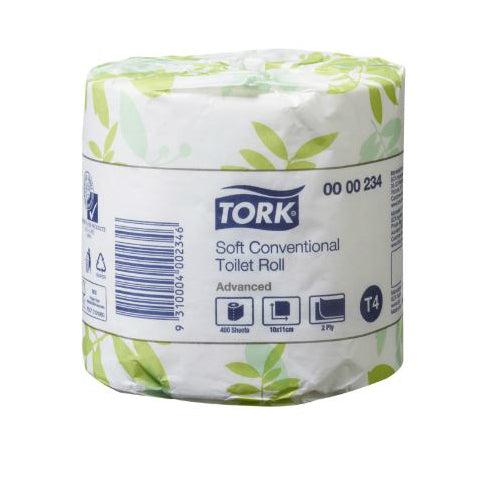 Tork Toilet Paper Advanced 2 ply 400 sheet carton 48